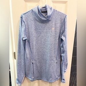 NWOT New Balance Funnel Cowl Neck Long Sleeve Shirt.  Stretch Size Medium